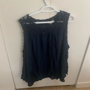 Navy blue style co top.